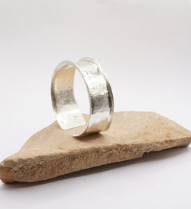 '' Alcestis '' Wide Silver Bracelet